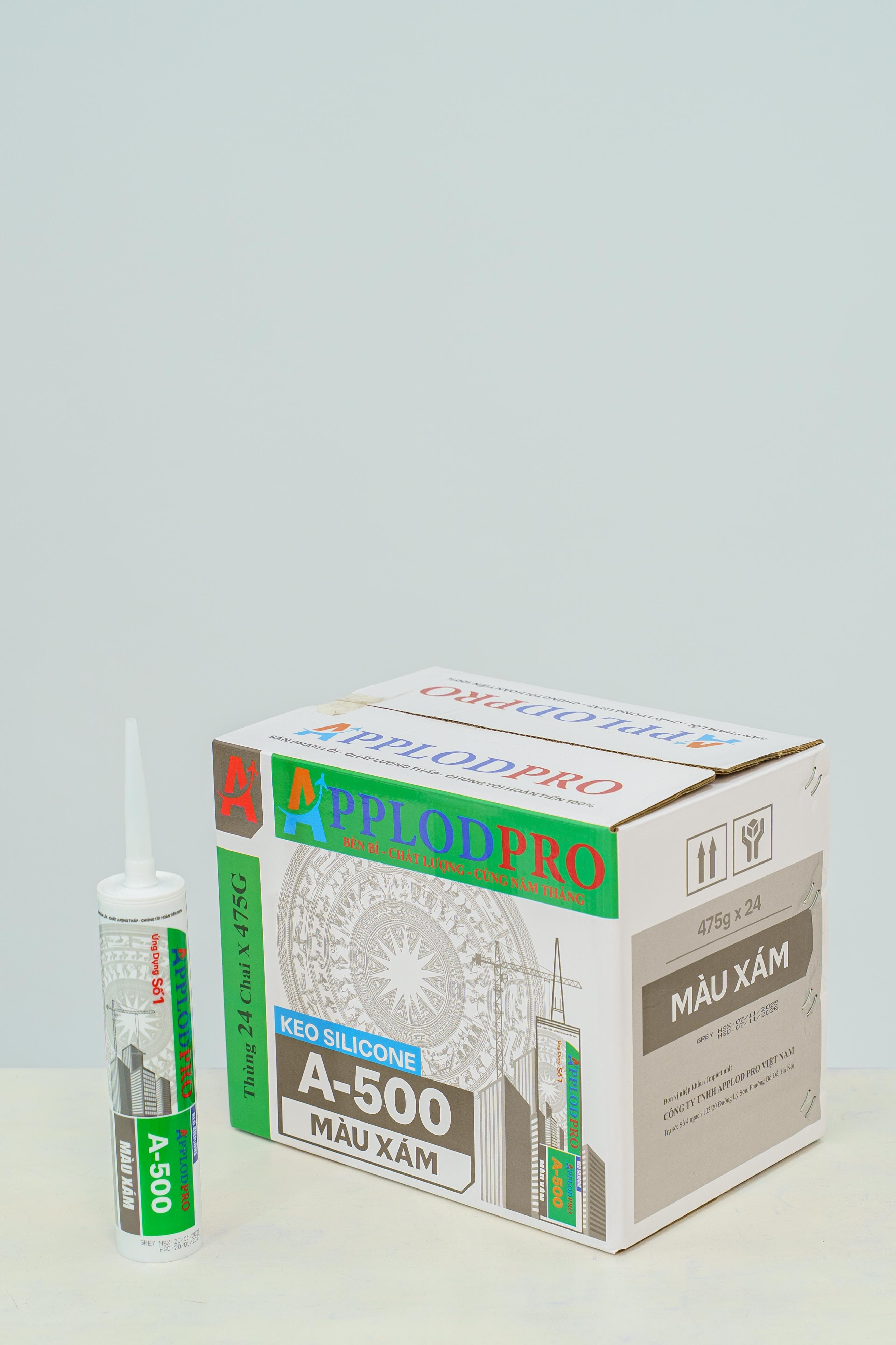 KEO SILICONE A500 XÁM - ảnh 1
