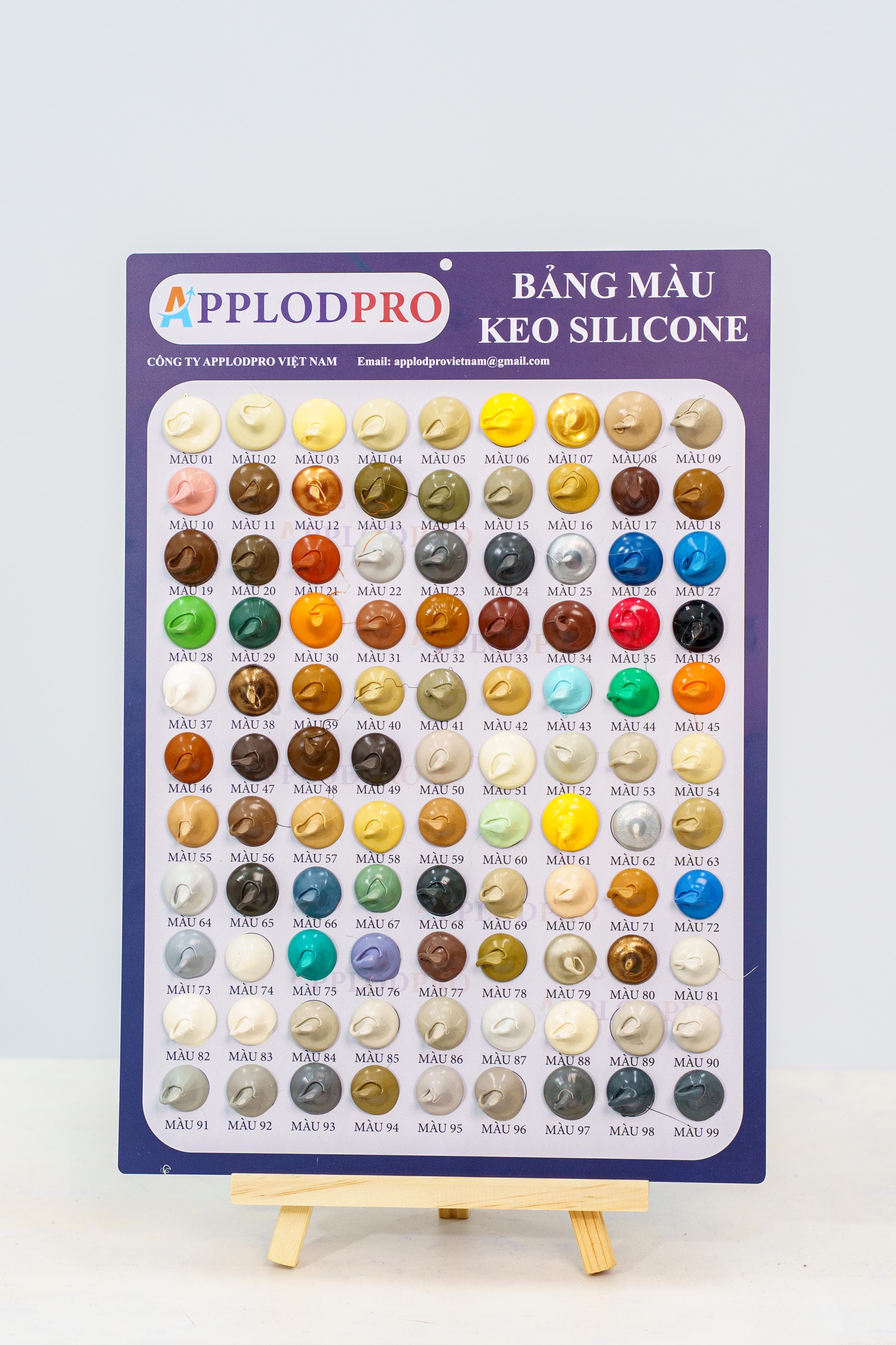 MẪU MÃ MÀU KEO SILICONE A800 (NZDO 1561) - ảnh 1